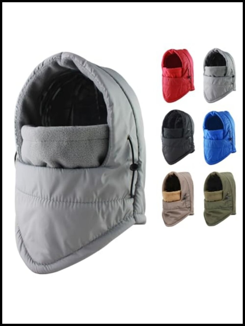 Thermal Waterproof Balaclava Ski Mask Fleece Lined Windproof Neck Gaiter